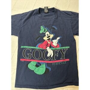 Vintage Disney Goofy T Shirt Men's Size Medium Blue Tennessee Short Sleeve